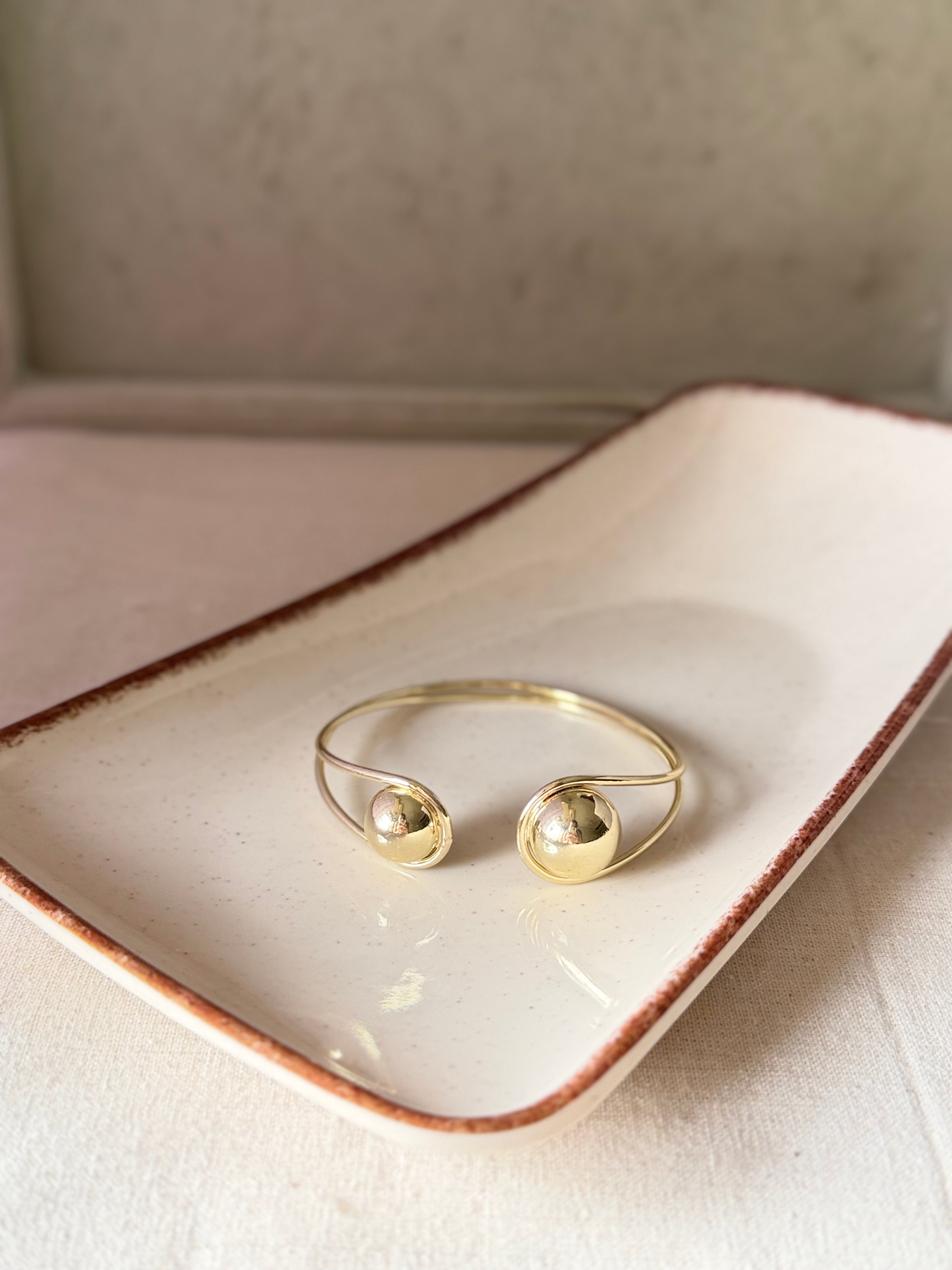 Triple Marble Gold Cuff