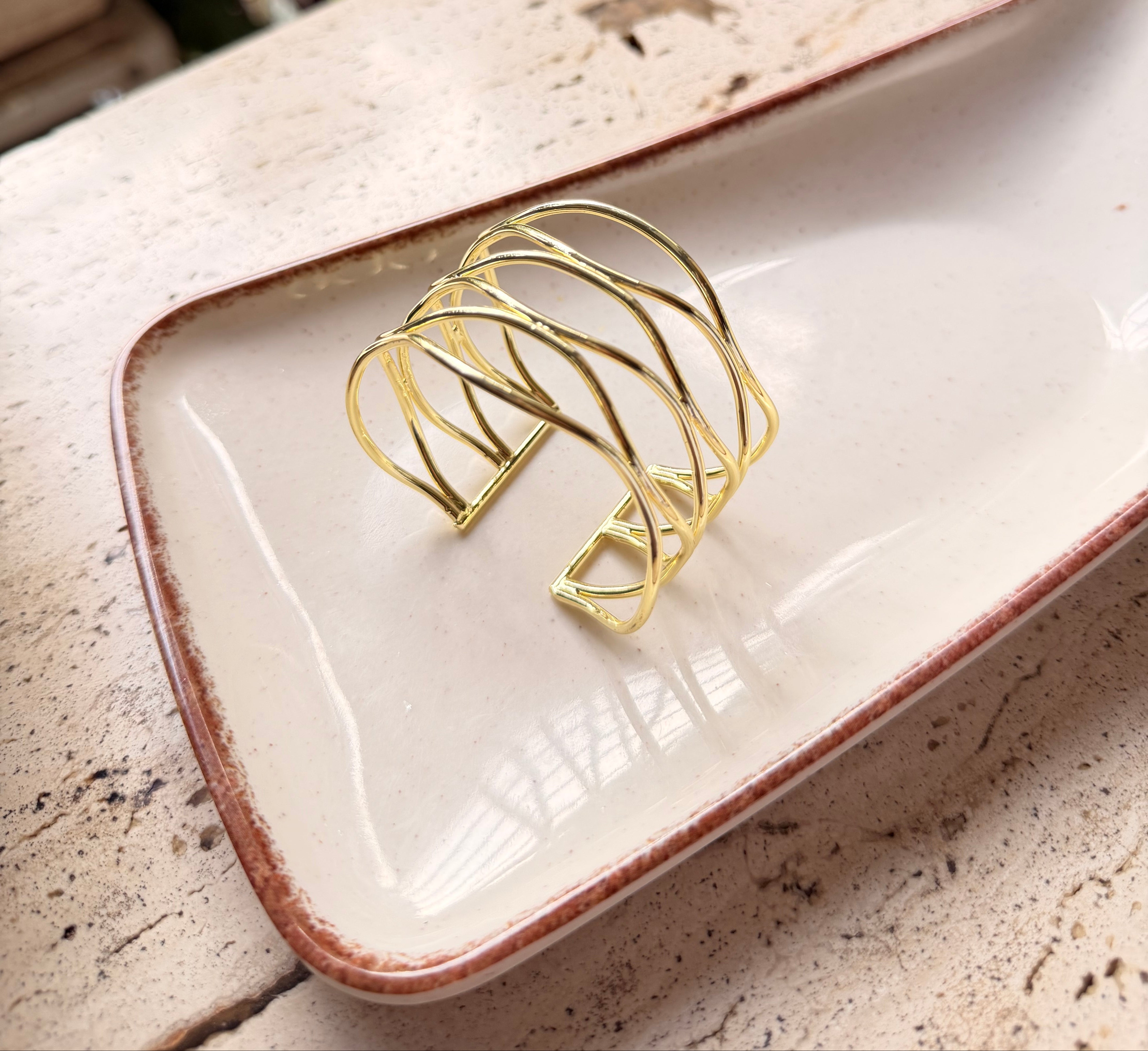 Wavy Gold Cuff