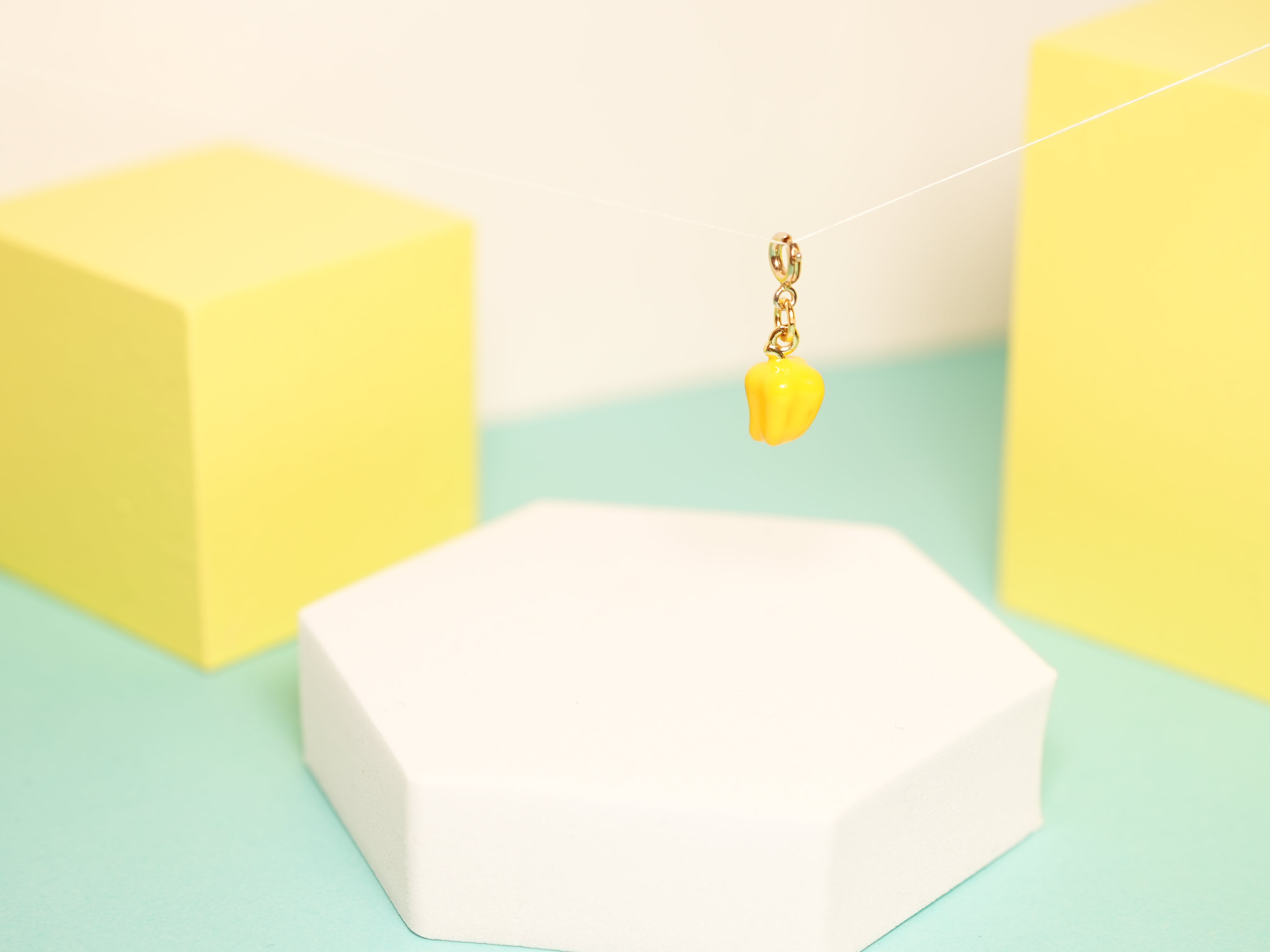 Yellow bell pepper charm