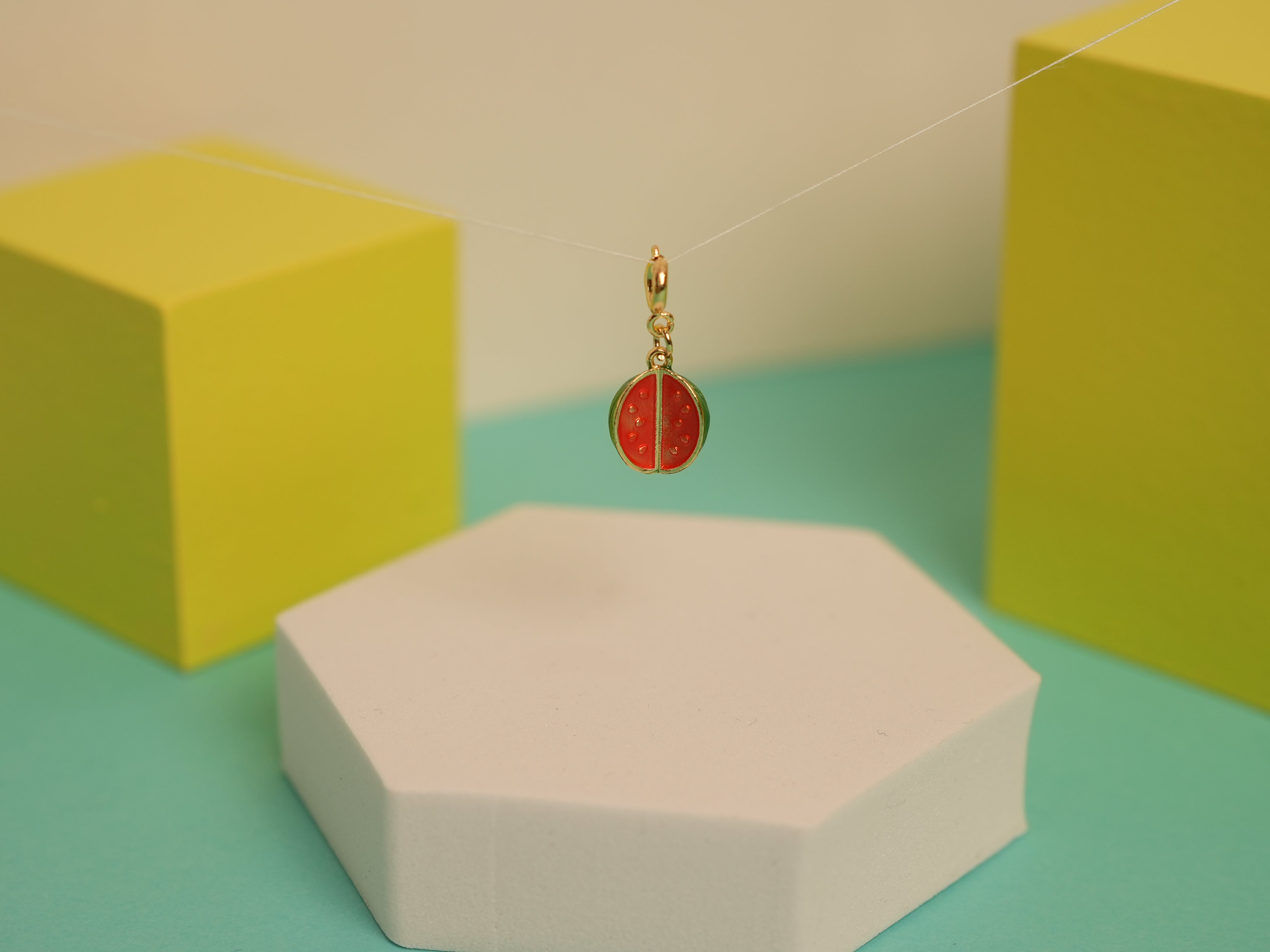 half watermelon charm