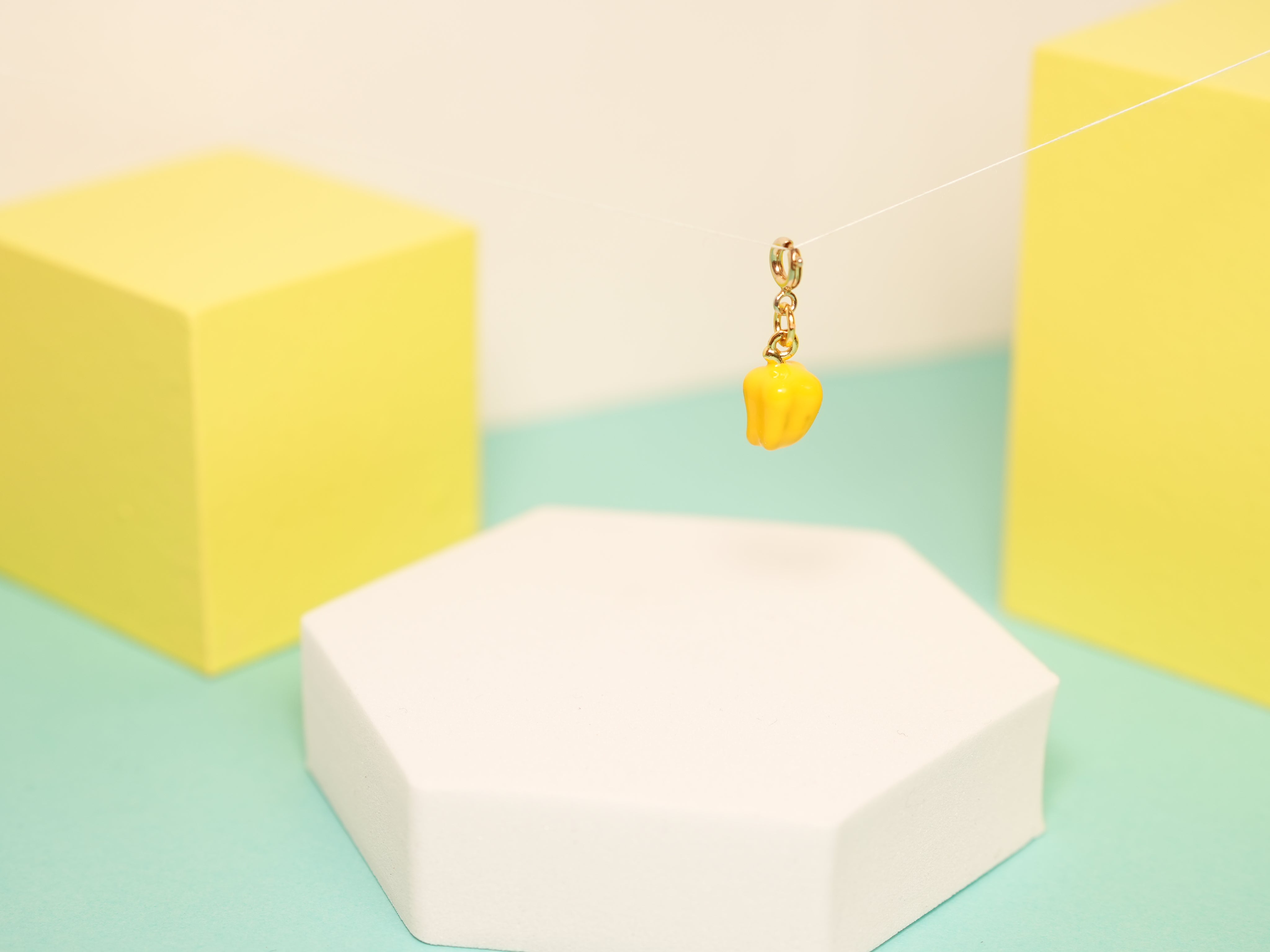 Yellow bell pepper charm