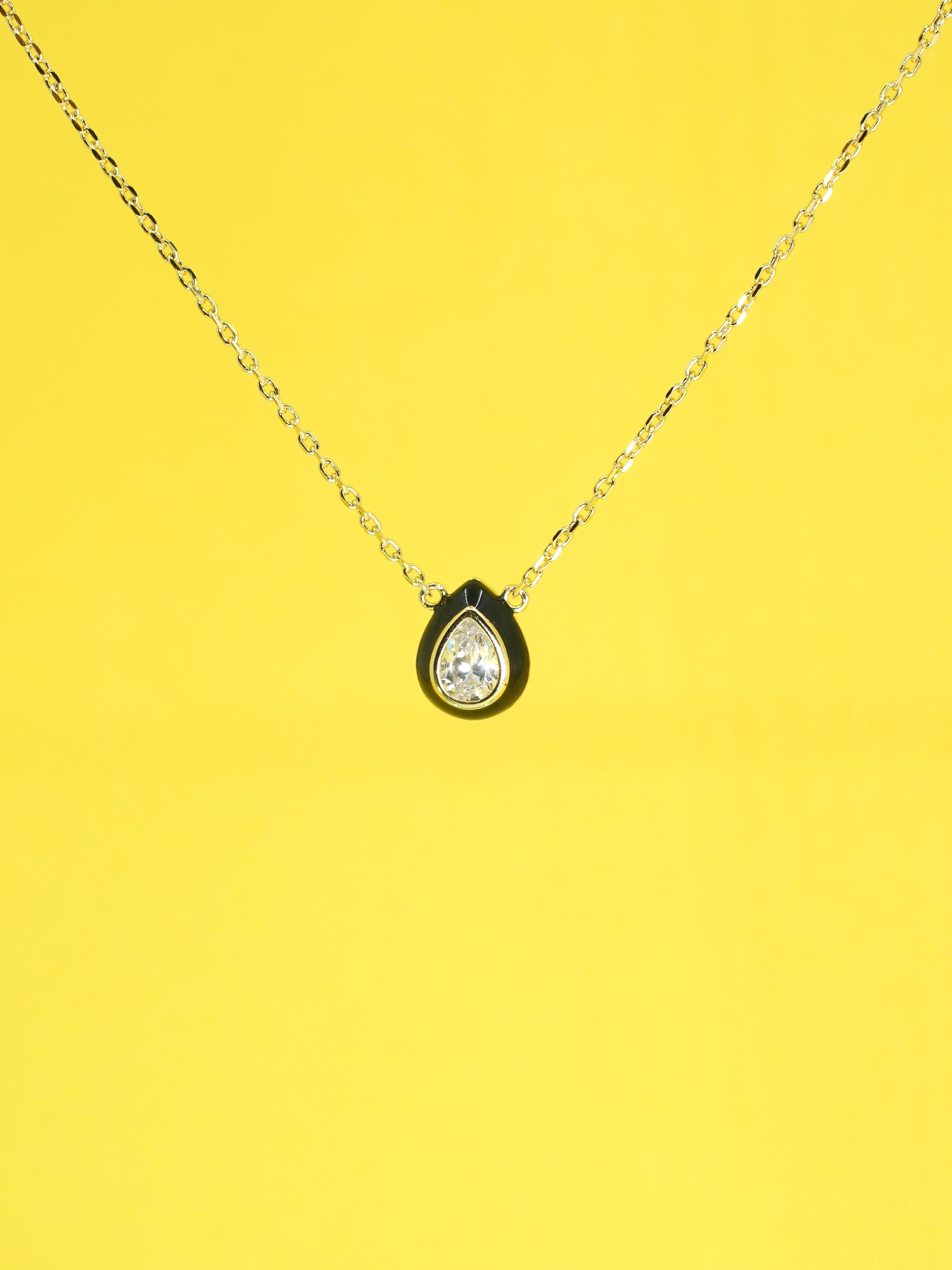 Midnight Dew Drop Necklace