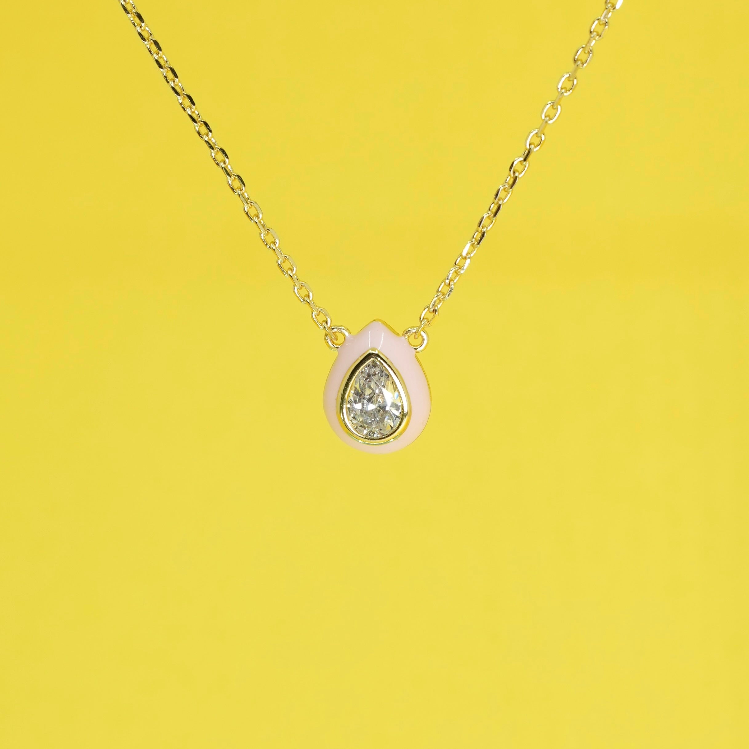 Blush Dew Drop necklace