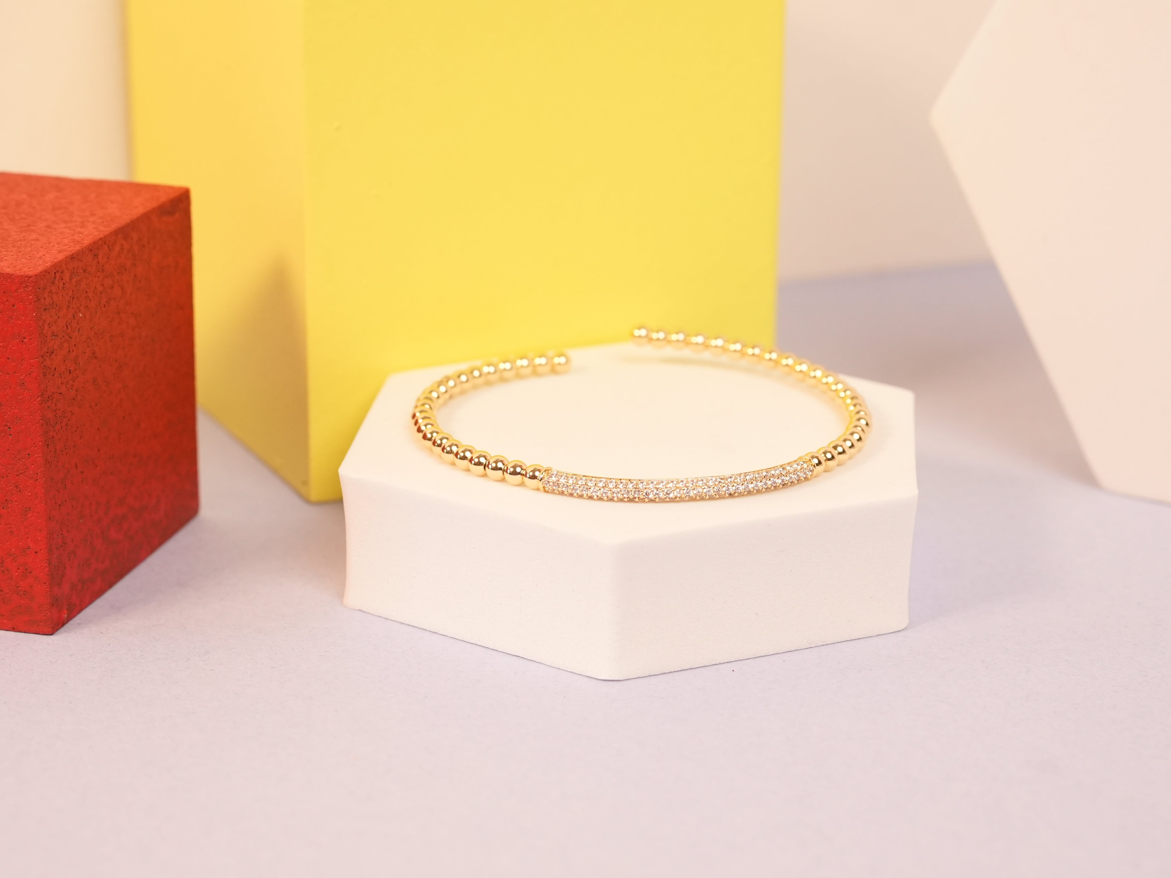 Big Studded Bar Gold