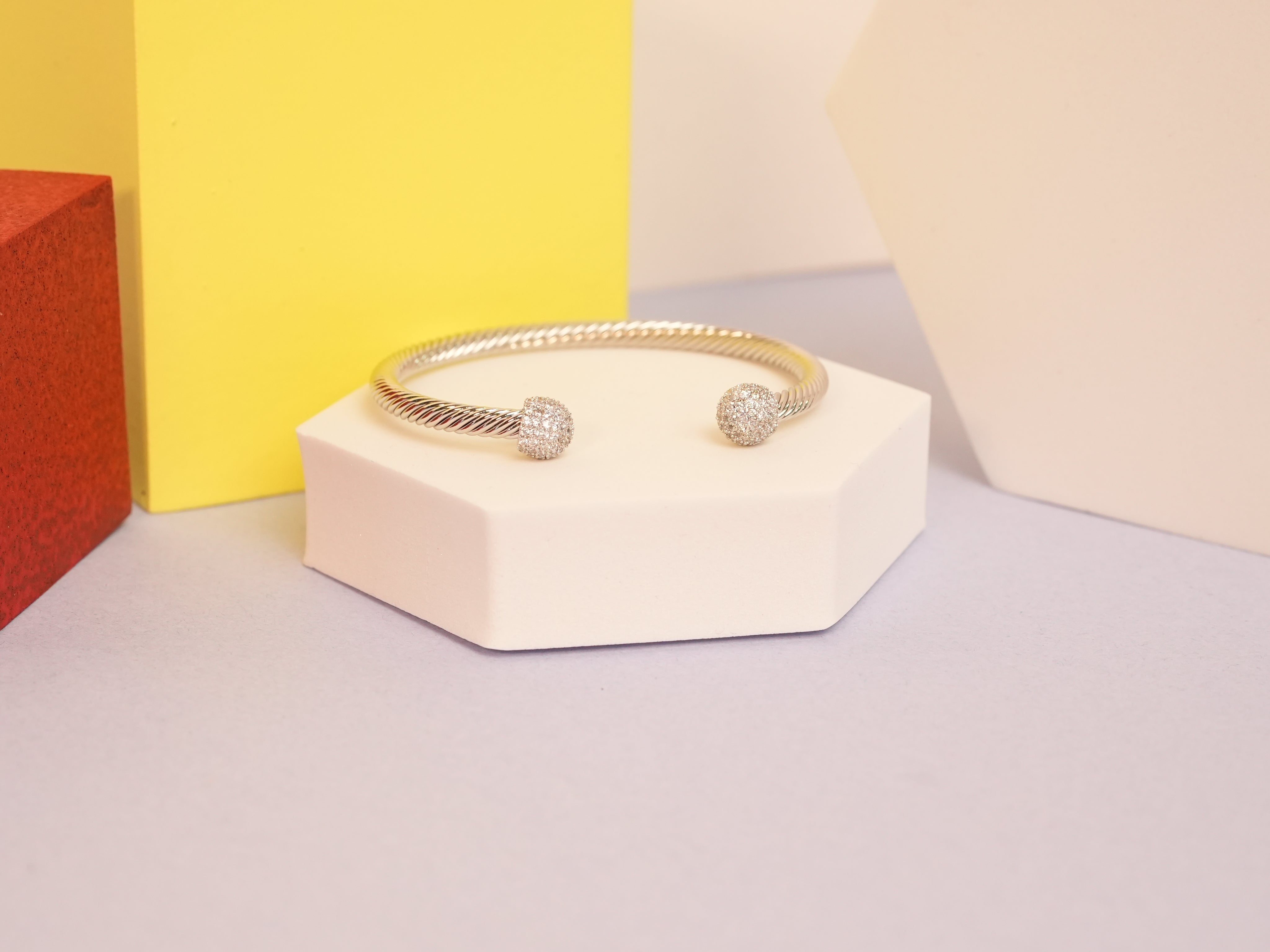 Roed pave ball silver