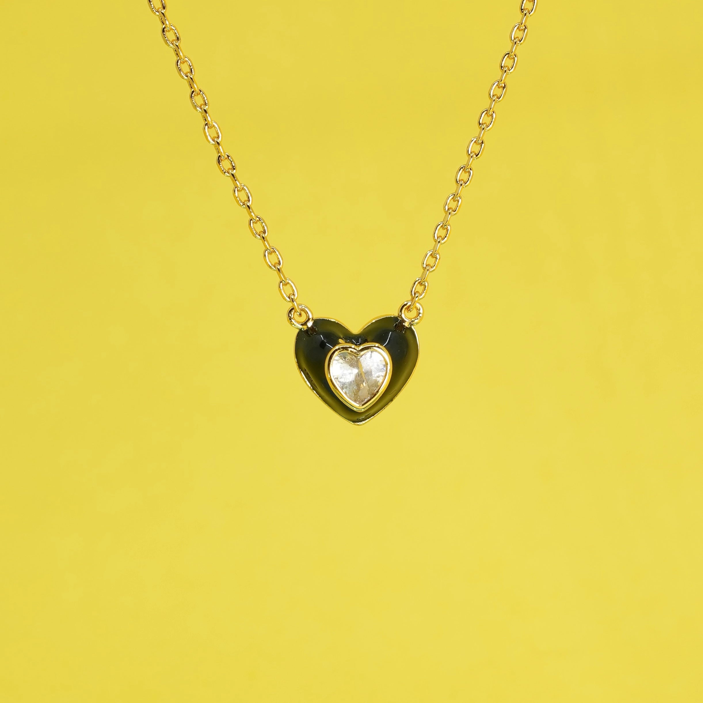 Midnight Heart Necklace