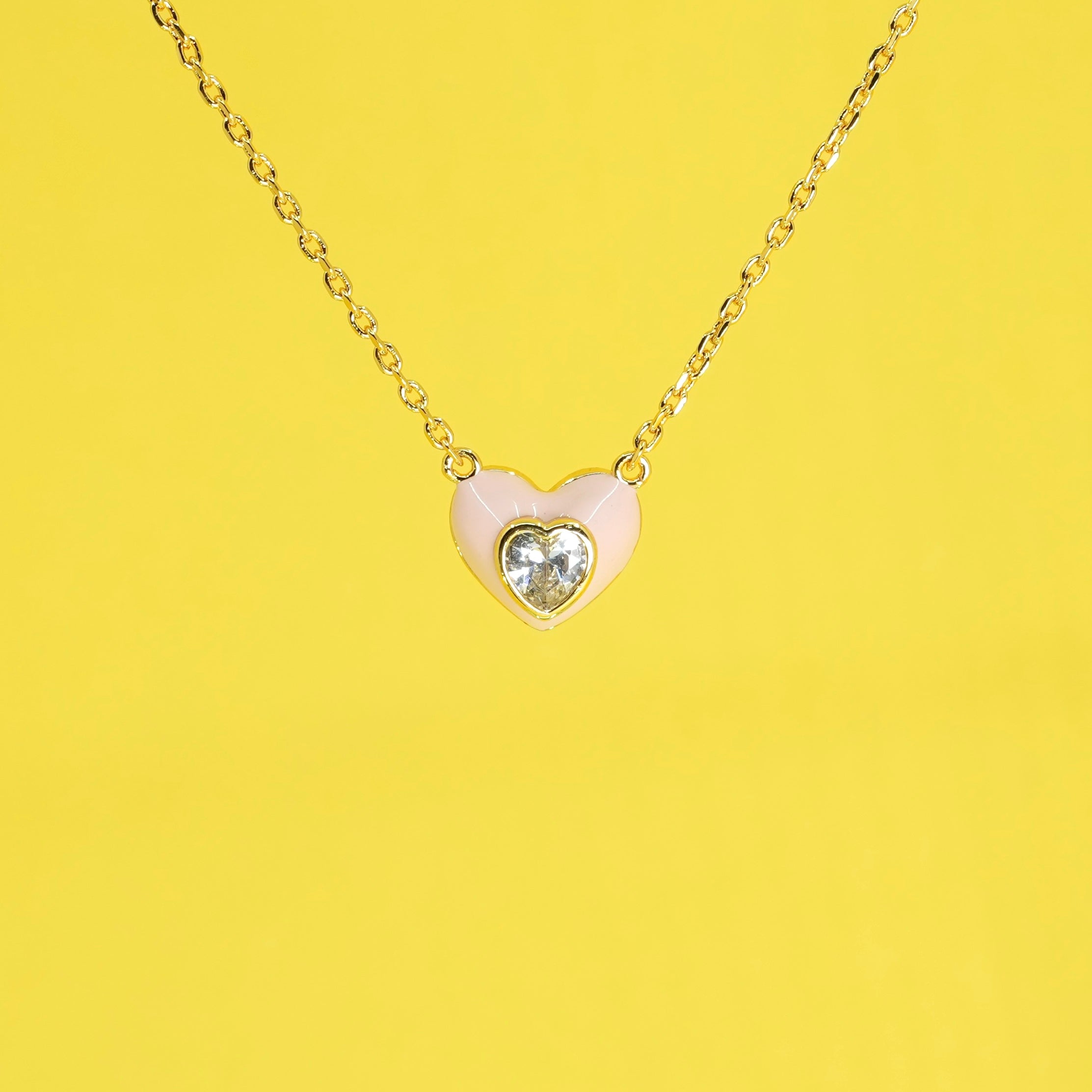 Blush Heart Necklace