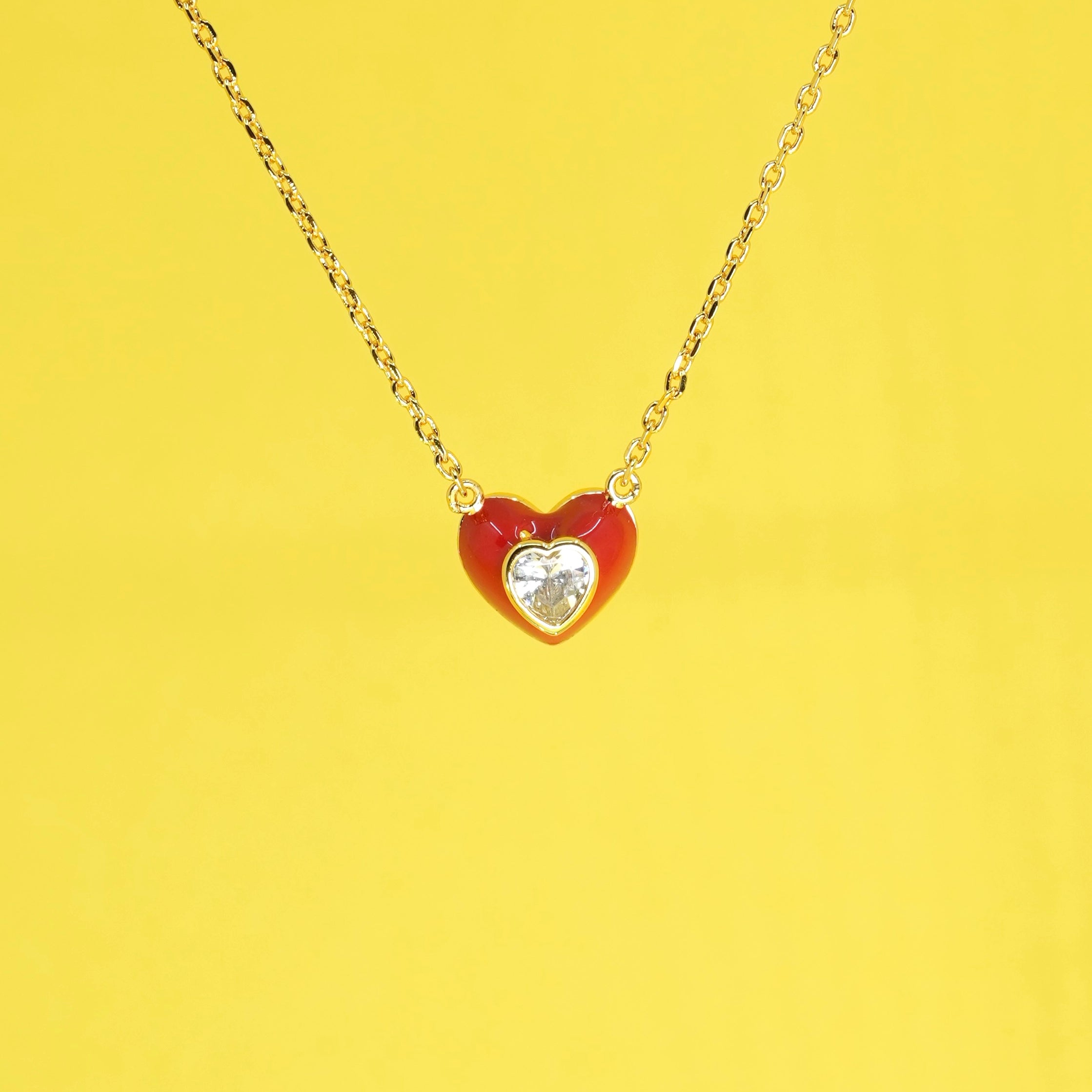 Ruby Heart Necklace