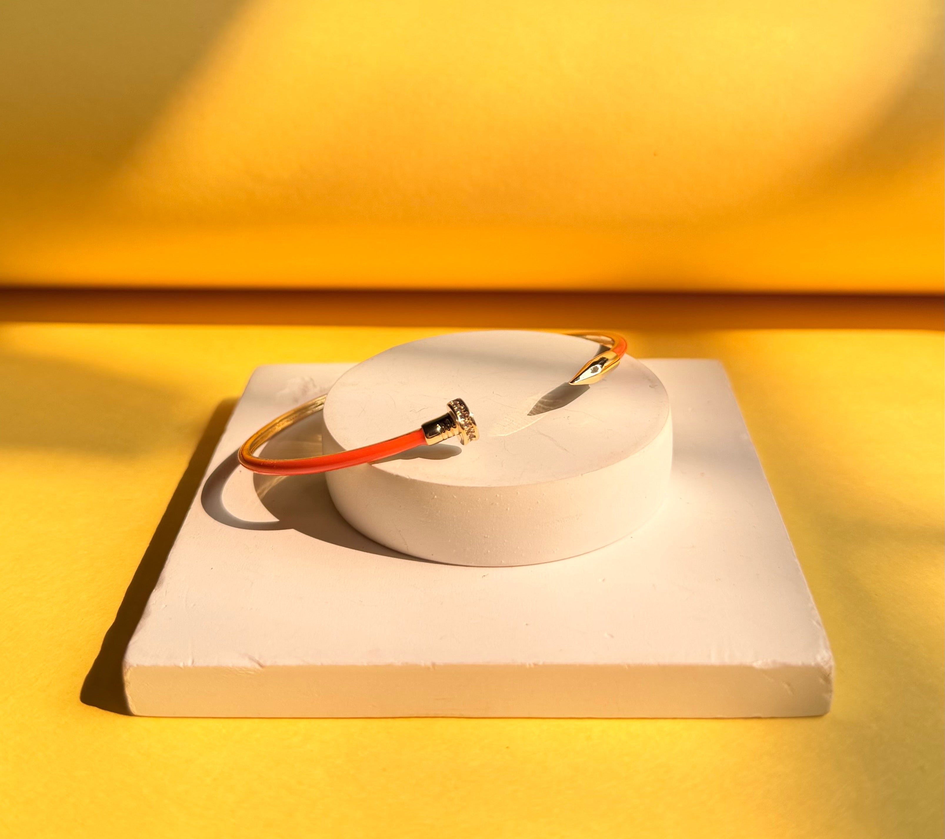 Coral Slim Nail cuff