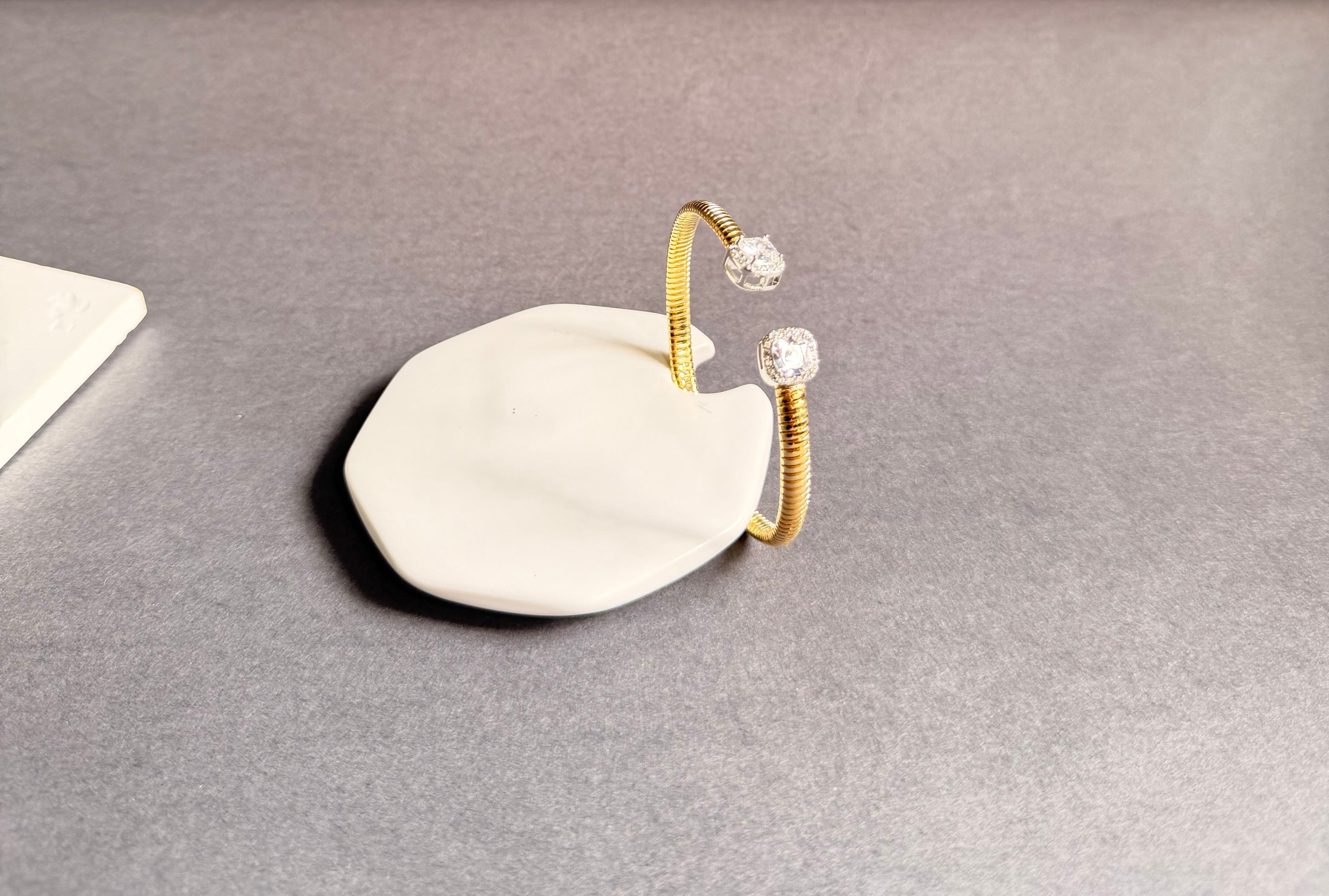 Modern time silver cuff