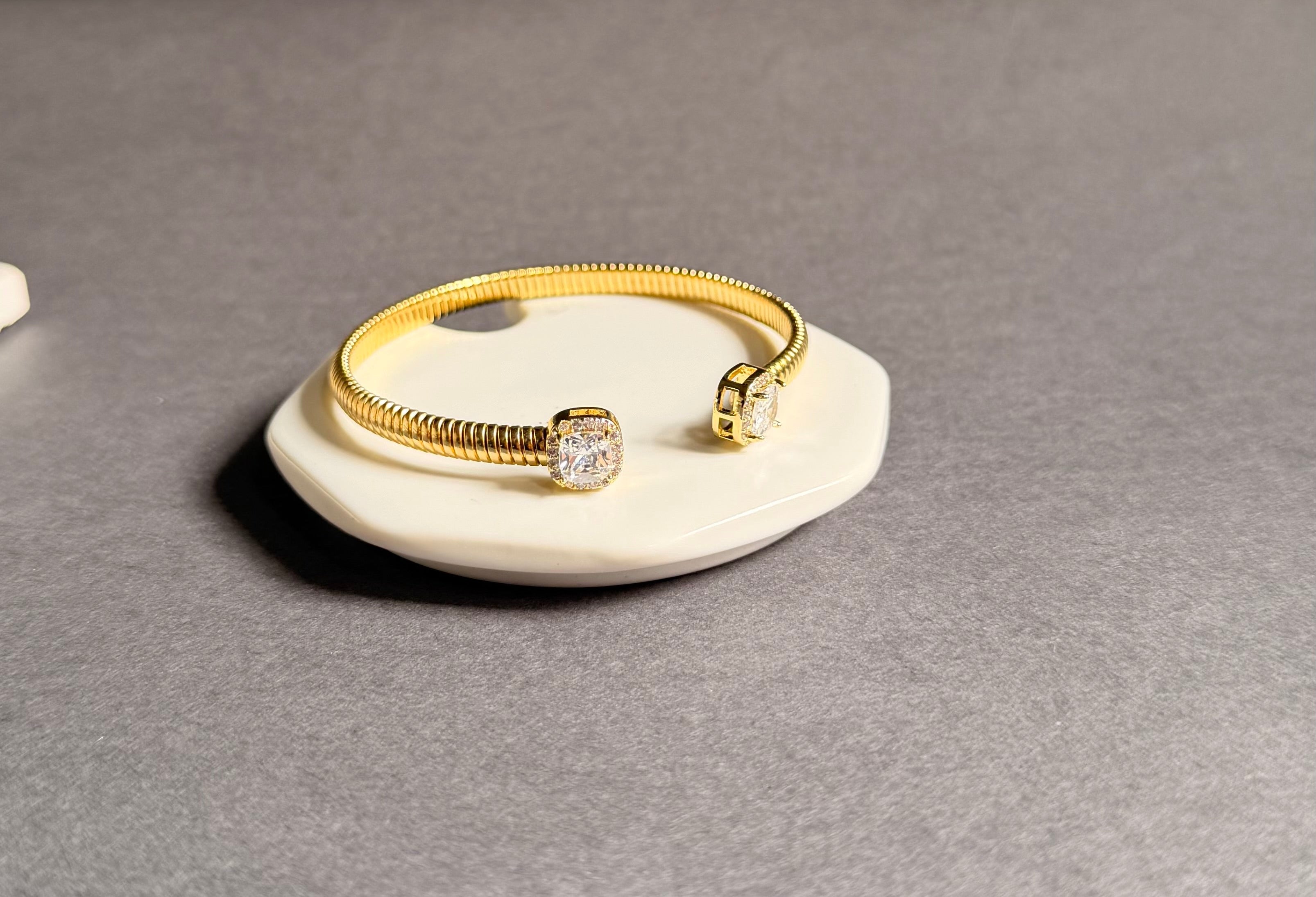 Modern time gold cuff