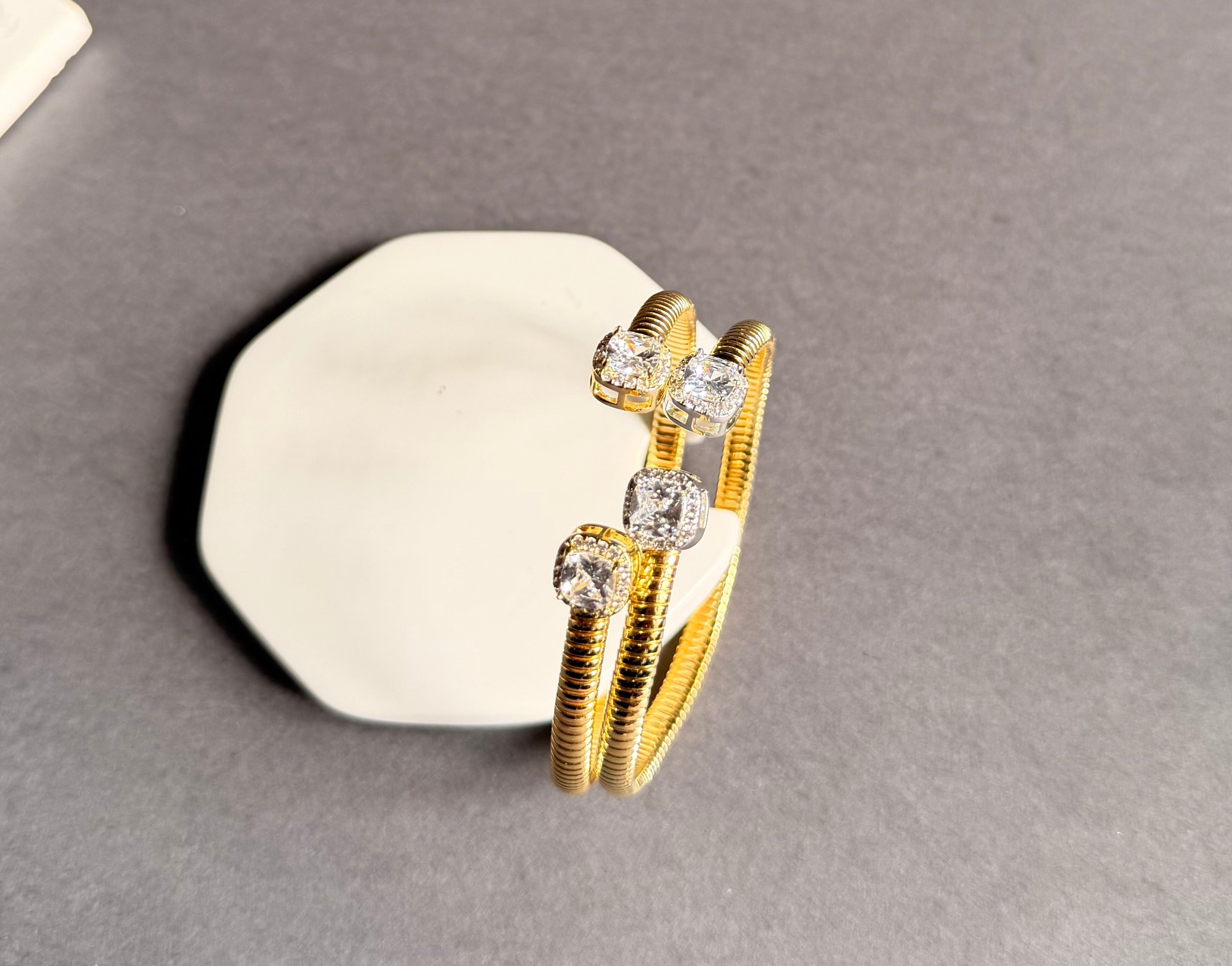 Modern time silver cuff