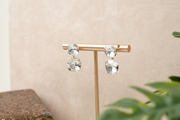White Diamond Dew Earrings