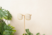 Square Pearl Stud Earrings
