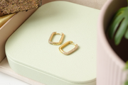 Gold Frame Hoops