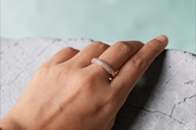 Rose Gold Pave Set Band Ring