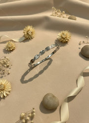 Silver Studded Link Design Bracelet