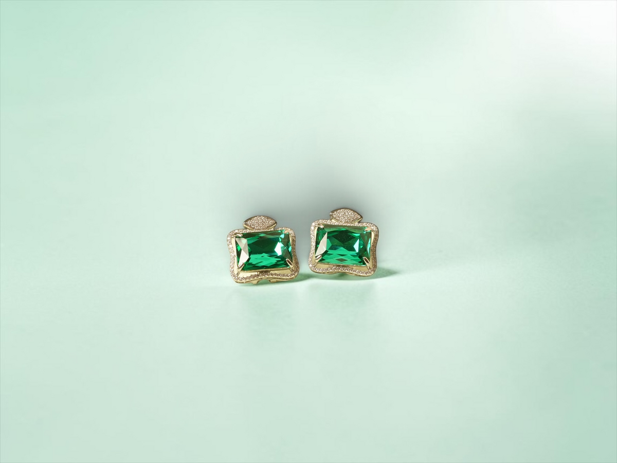 Elegant Rectangular Stud Earrings for Women