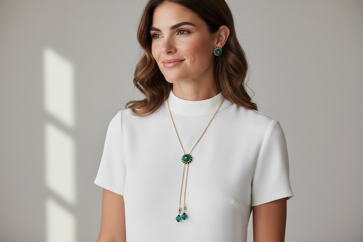 Elegant Necklace And Earring Jewelry Set