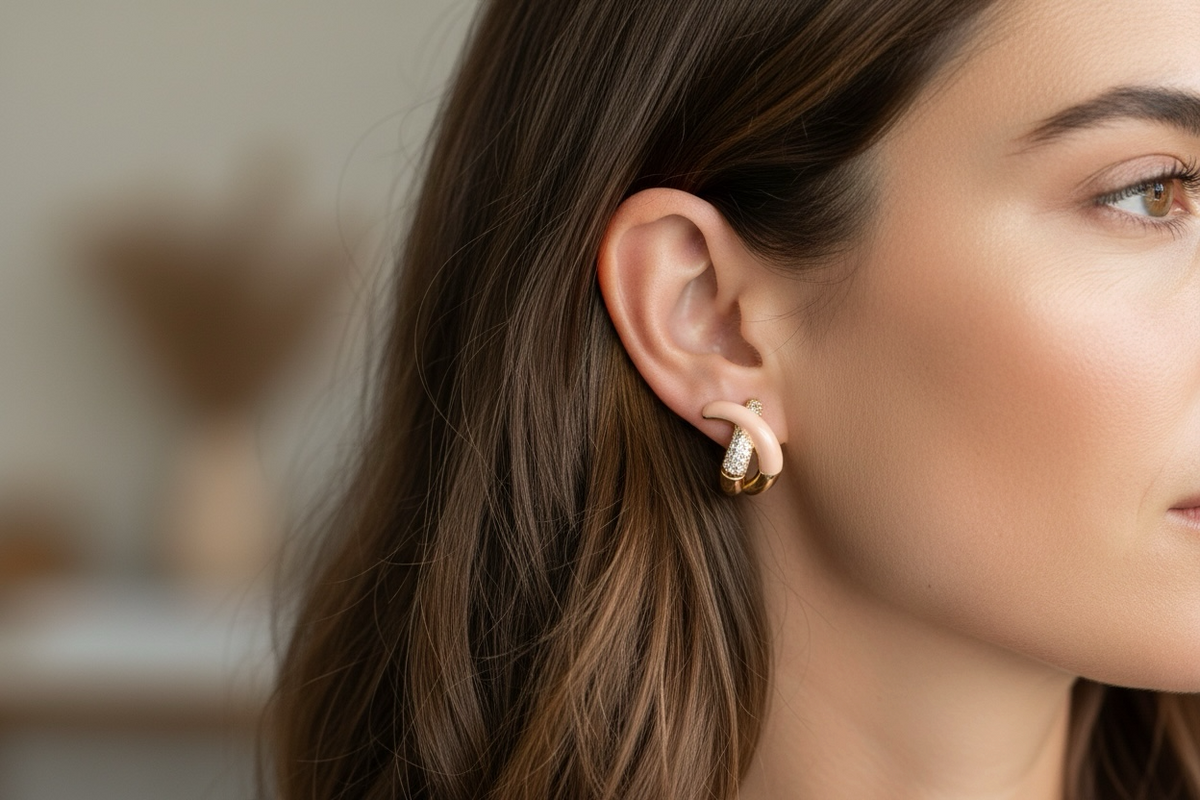Elegant Crisscross Design Stud Earrings for Women