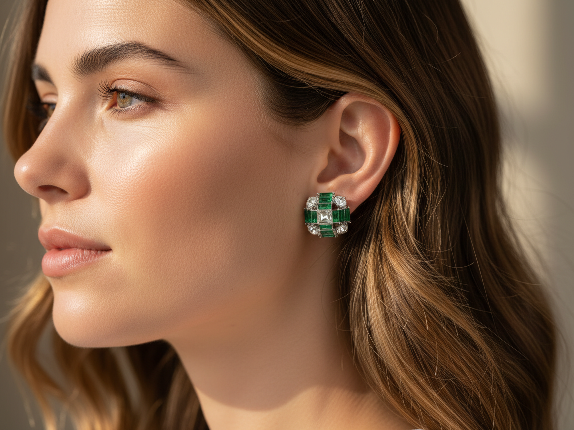 Elegant Decorative Stud Earrings for Women