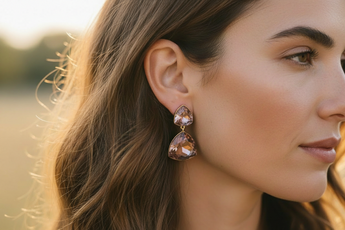 Elegant Geometric Drop Earrings for Women