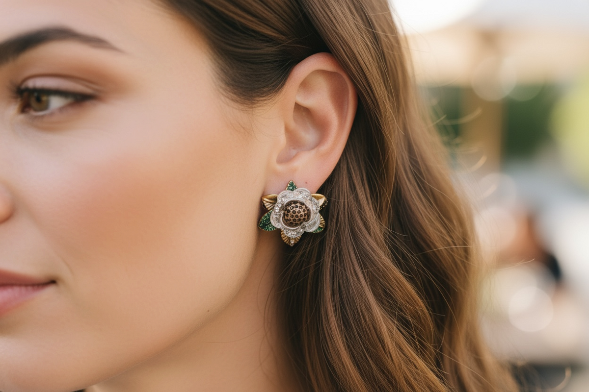 Design Necklace And Earring Jewelry Set